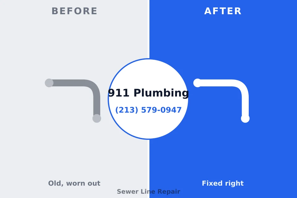 Before and after: plumbing company Randolph AFB, TX